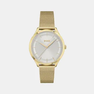 Pura Women Silver Analog Mesh Watch 1502696