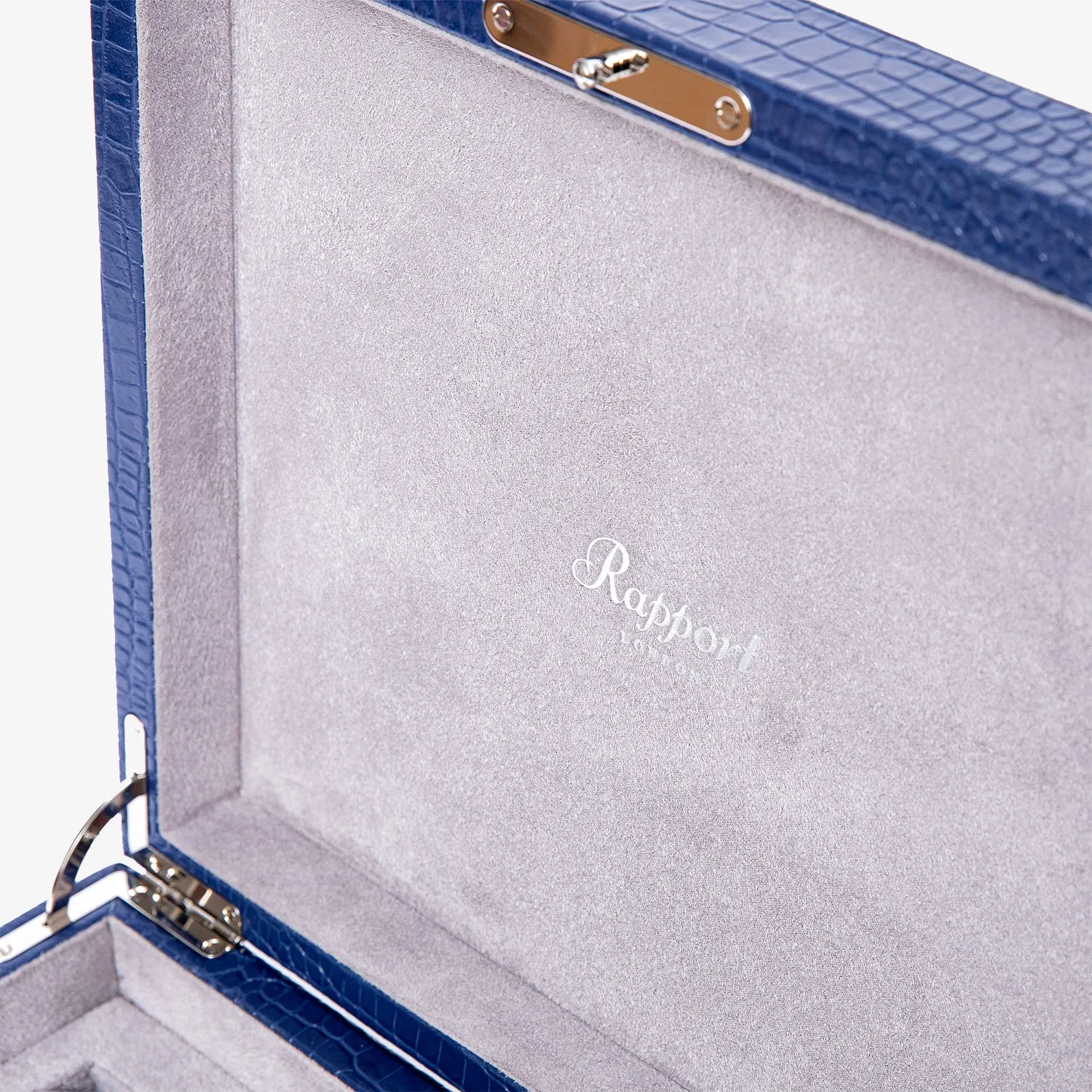 Rapport Brompton eight watch box - blue