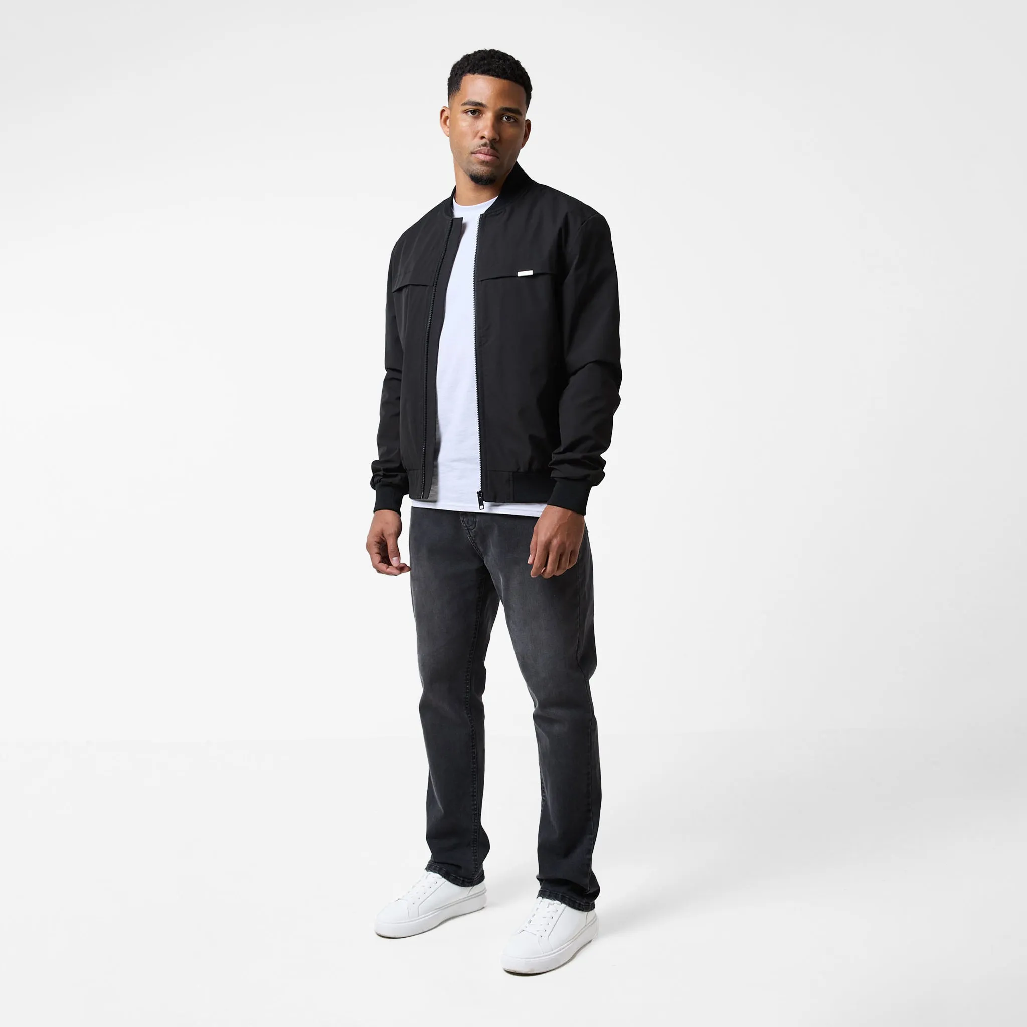 Ripstop Bomber Jacket | Black