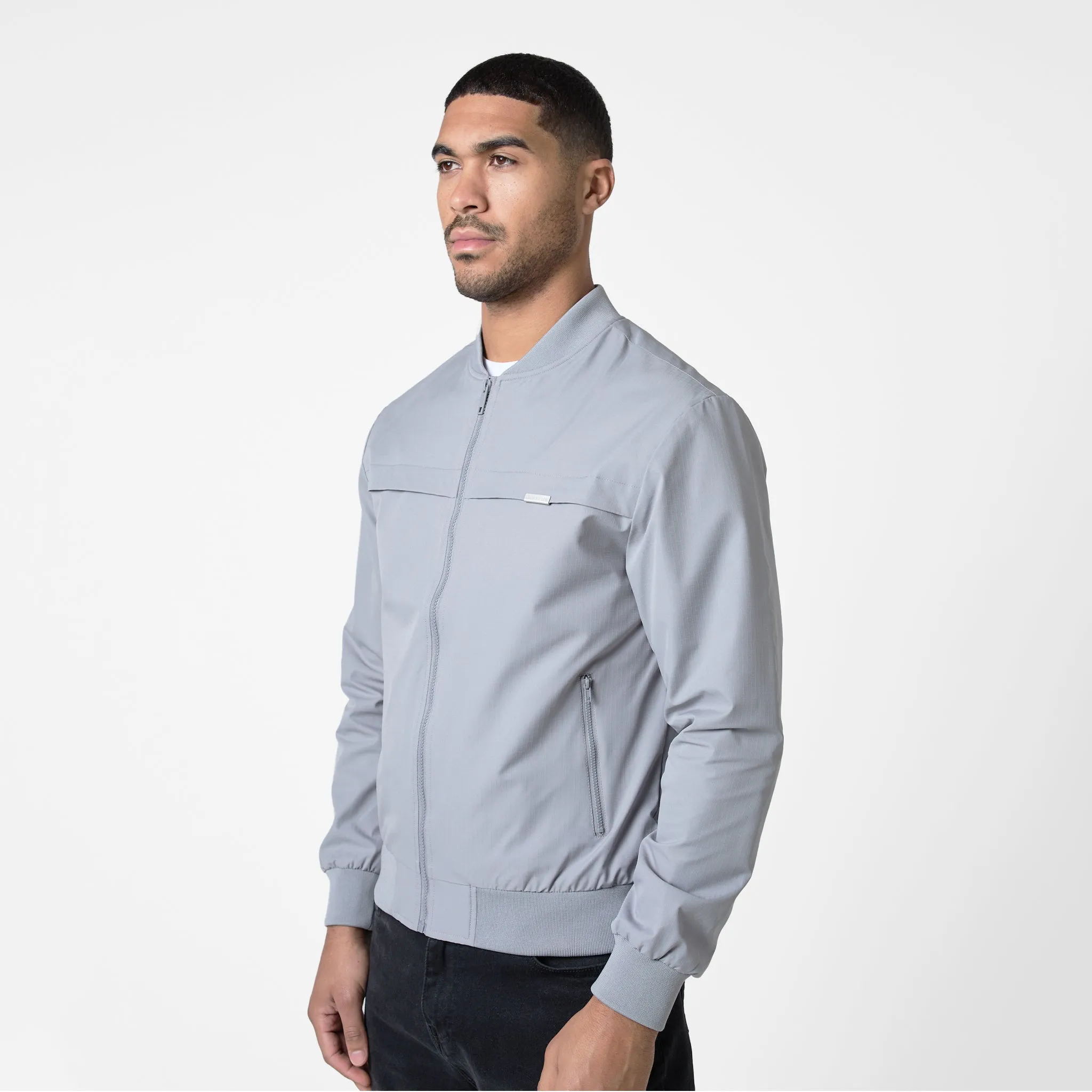 Ripstop Bomber Jacket | Frost Grey