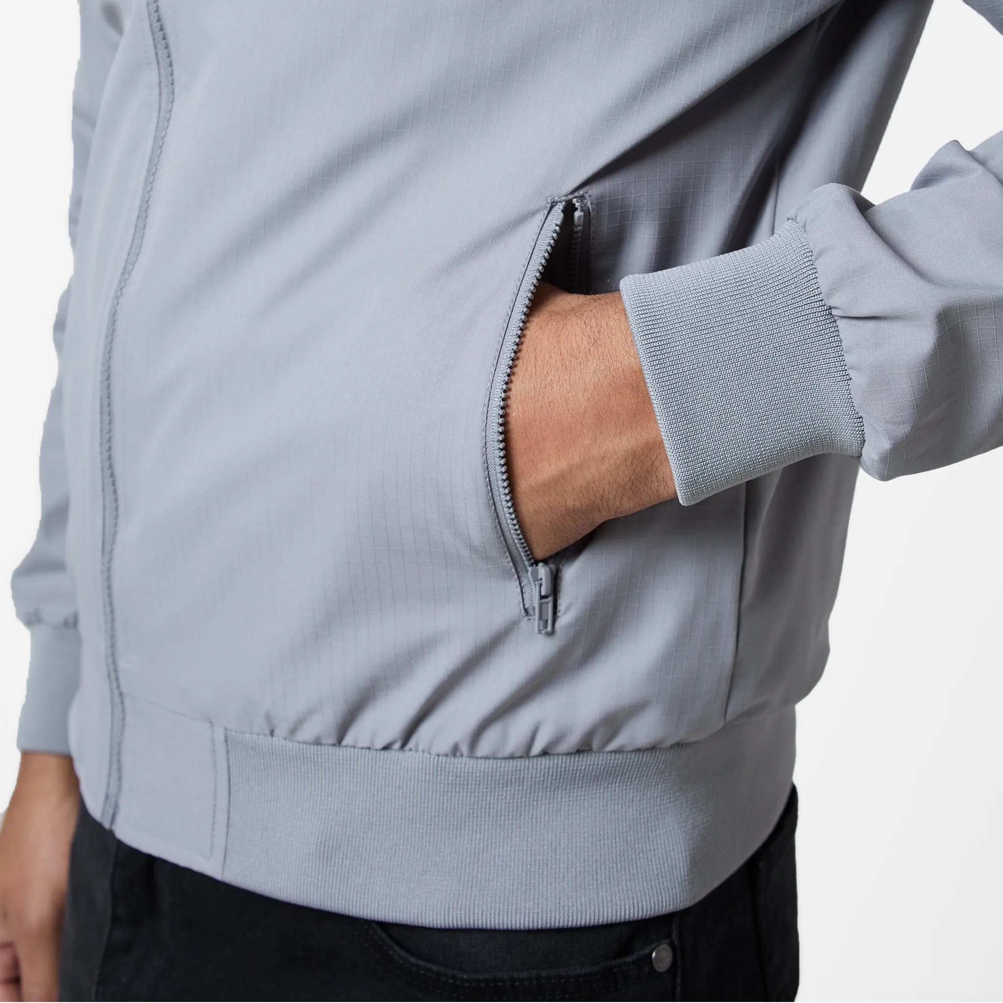 Ripstop Bomber Jacket | Frost Grey