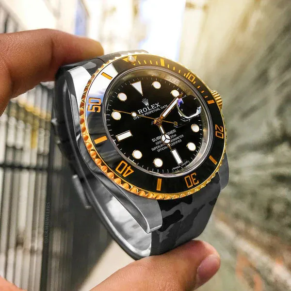 Rolex Graphite Camo Rubber Strap