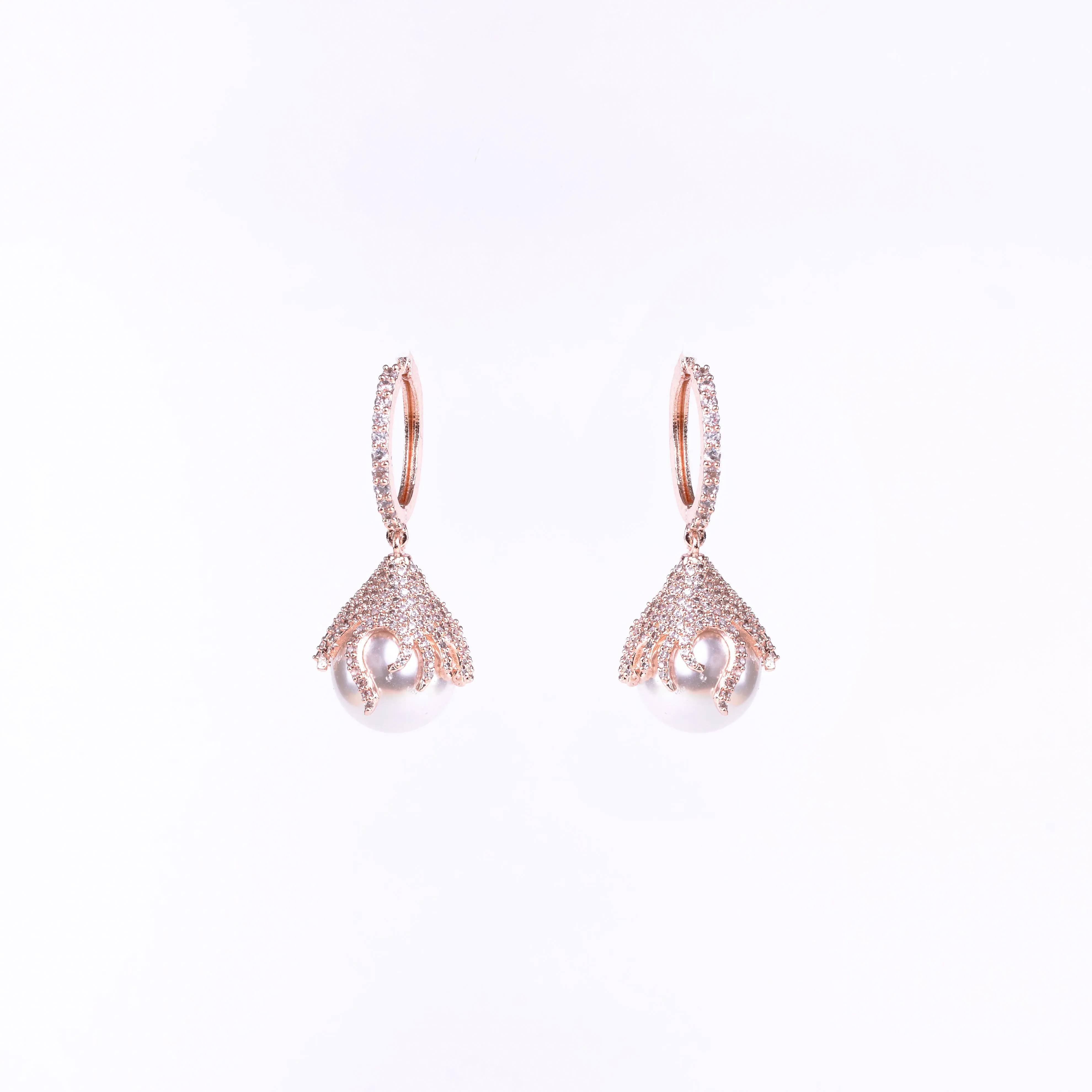 Rose Gold Gleam Earrings
