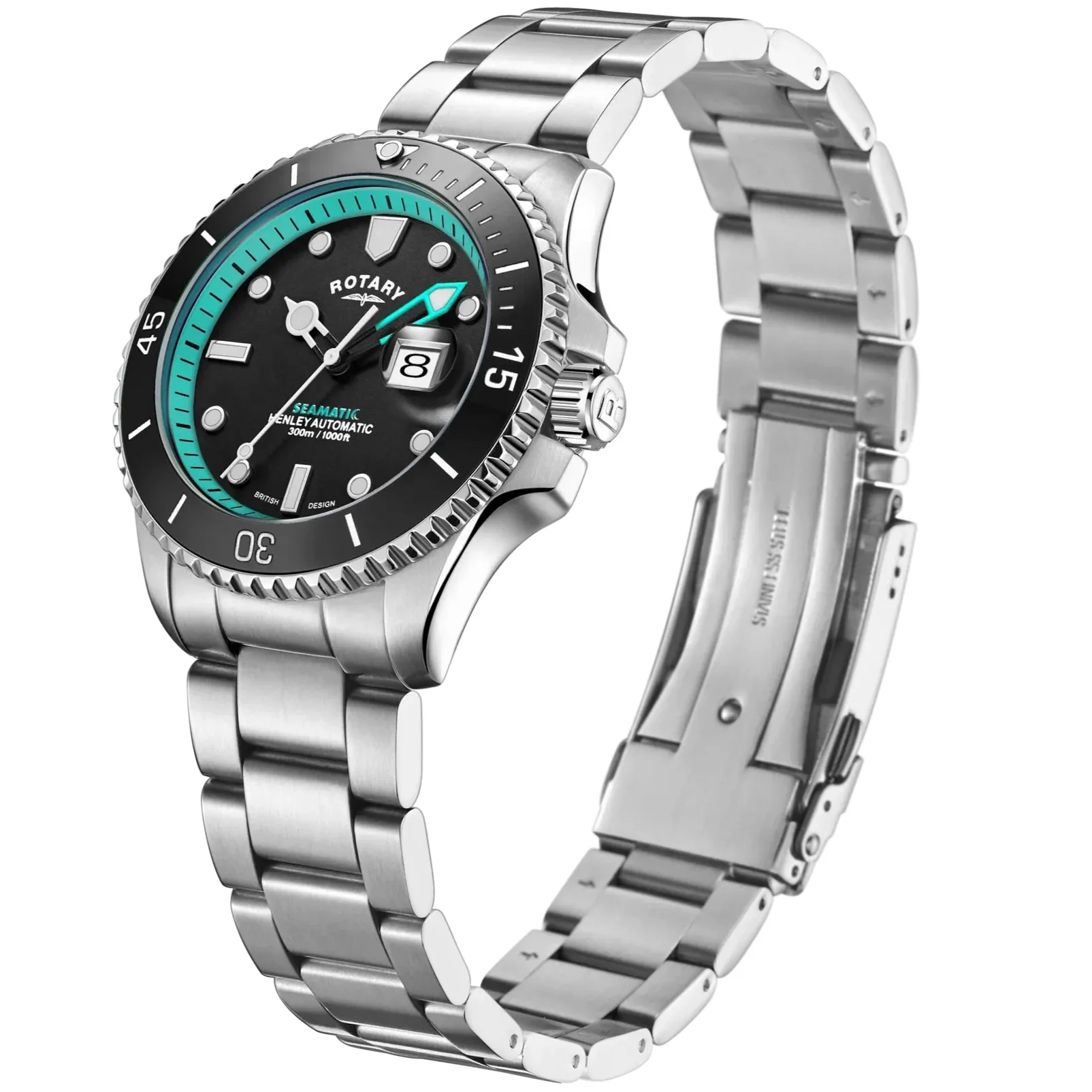 Rotary Seamatic Men's Turquoise Watch GB05430/80