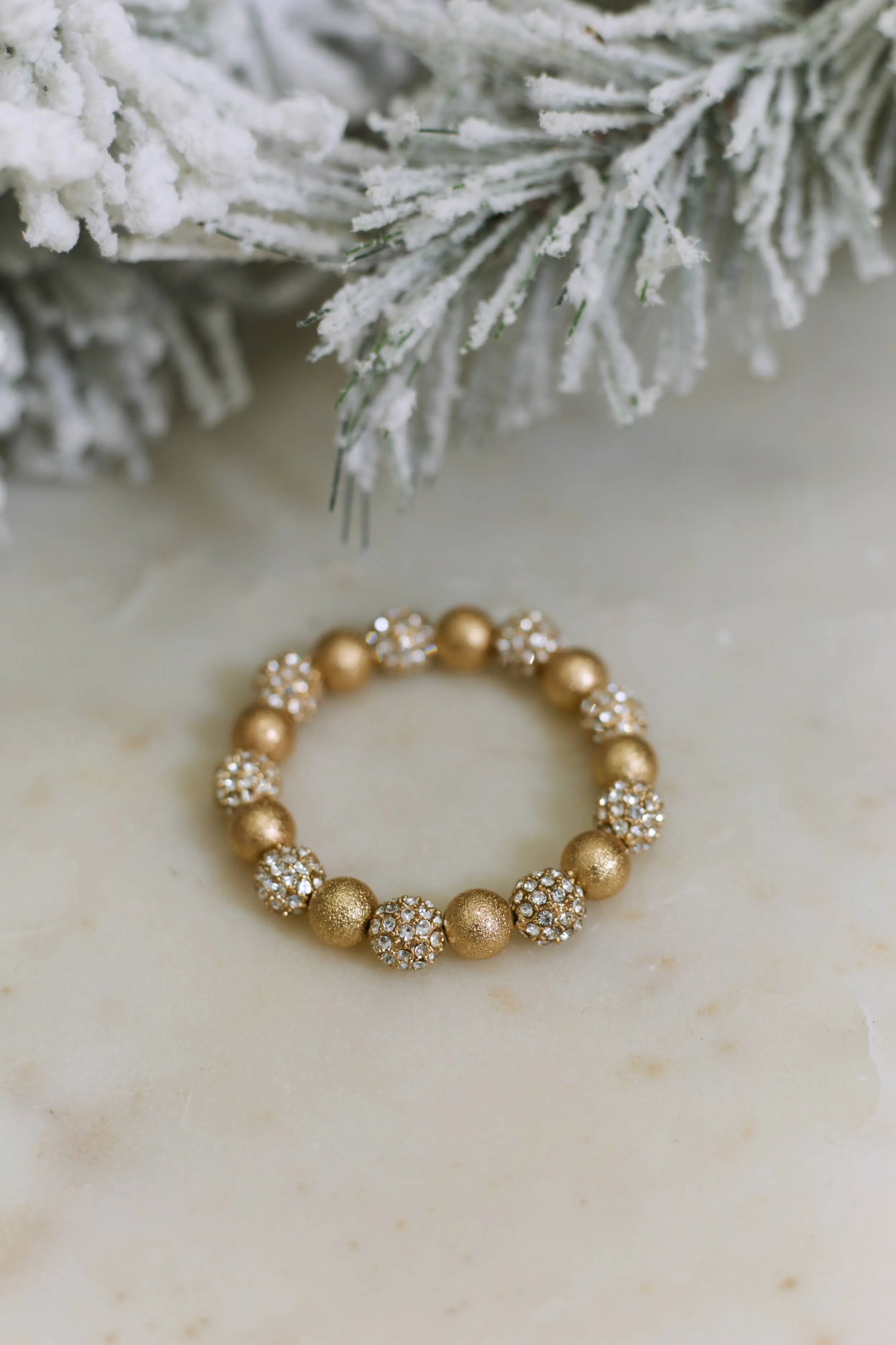Say No More Ball Bracelet - Gold