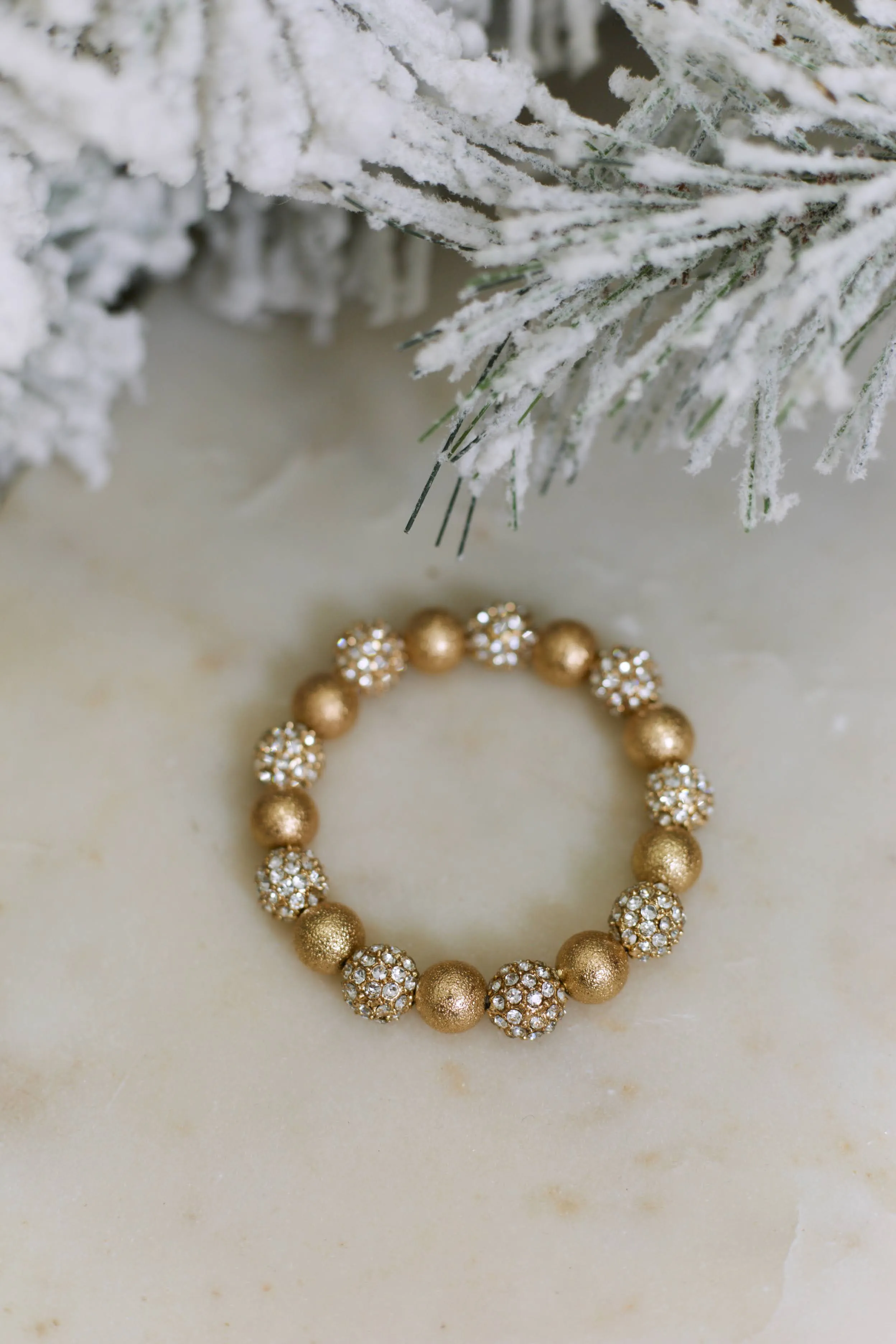 Say No More Ball Bracelet - Gold