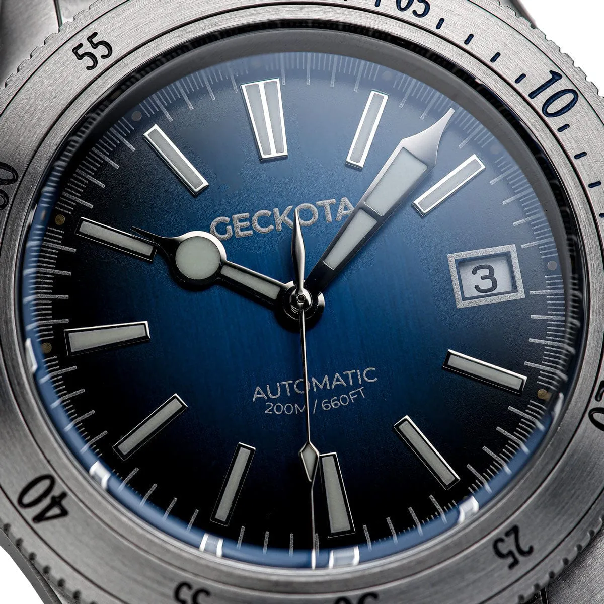 Sea Hunter Automatic Diver's Watch Steel Edition - Blue Dial - LIKE NEW