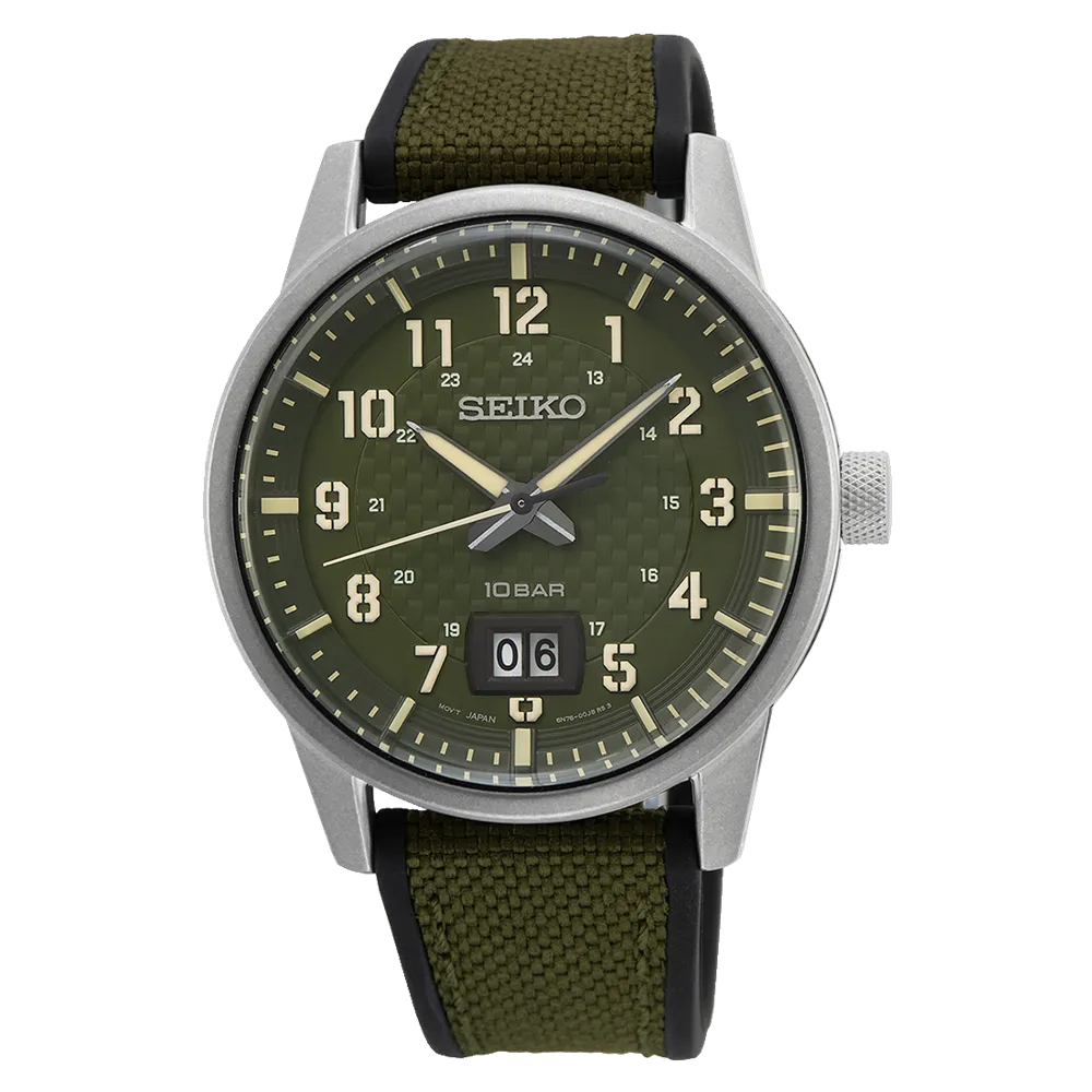 Seiko Essentials Men's Green Watch SUR323