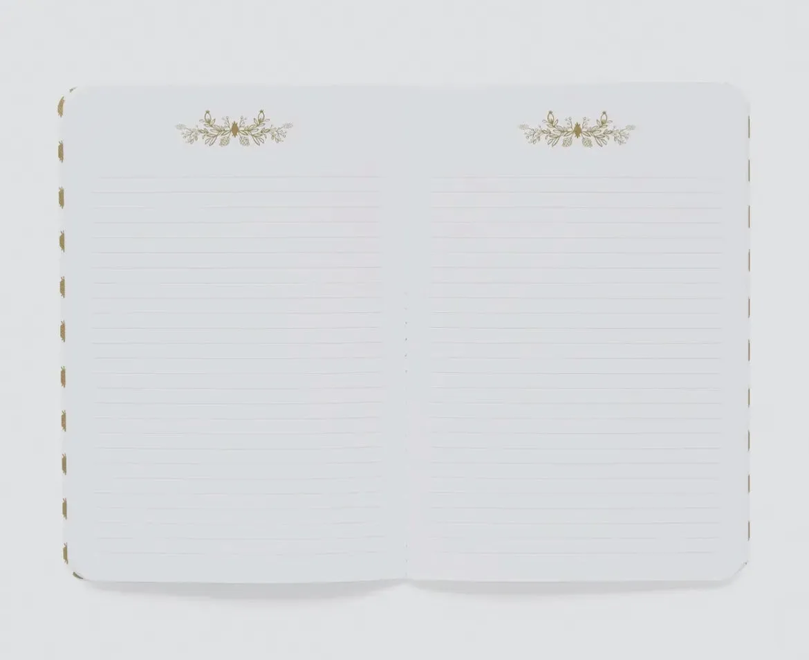 Set of 3 Marguerite Stitched Notebooks