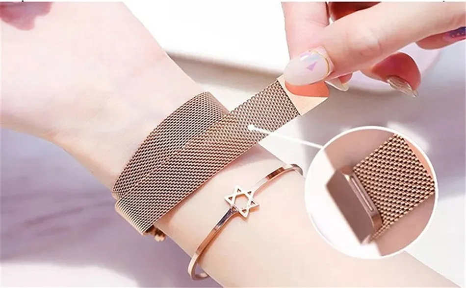 Sidiou Group Wholesale Women's Fashion Starry Sky Watches Magnet Buckle Mesh Belt Diamond Quartz Clock Luminous Dial Women Dress Watch