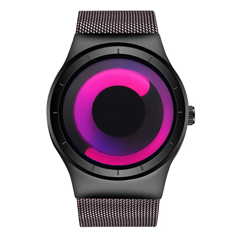 Sinobi Men's Rotational Watch Stainless Steel Mesh Strap