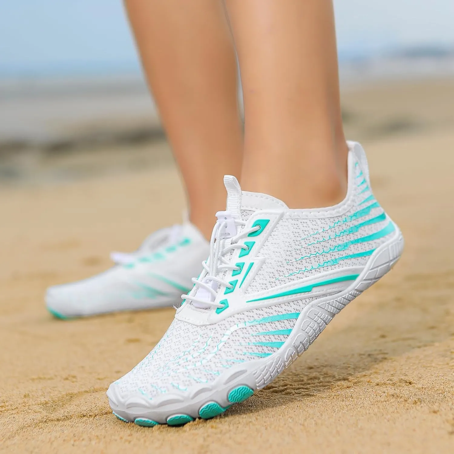 Smoneyful Hike Barefoot Shoes for Women and Men, Waterproof Trail Running Healthy and Non-Slip, Wide Toe Box, Unisex Outdoor Hiking Footwear