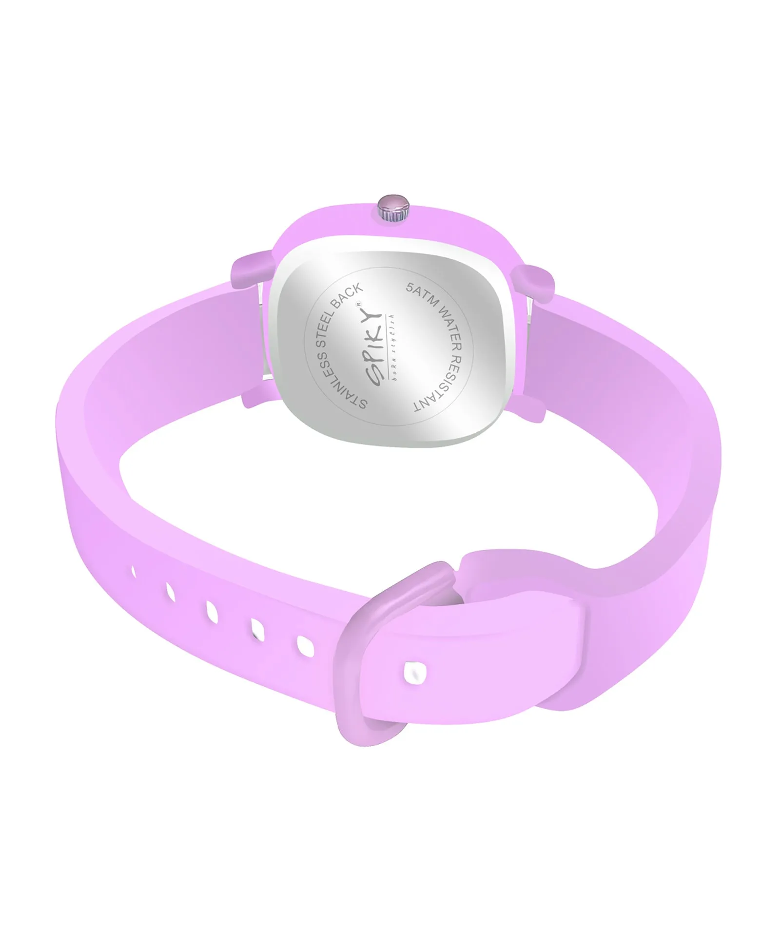 Spiky Eva19 Square Analog Watch for Kids - Purple