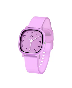 Spiky Eva19 Square Analog Watch for Kids - Purple