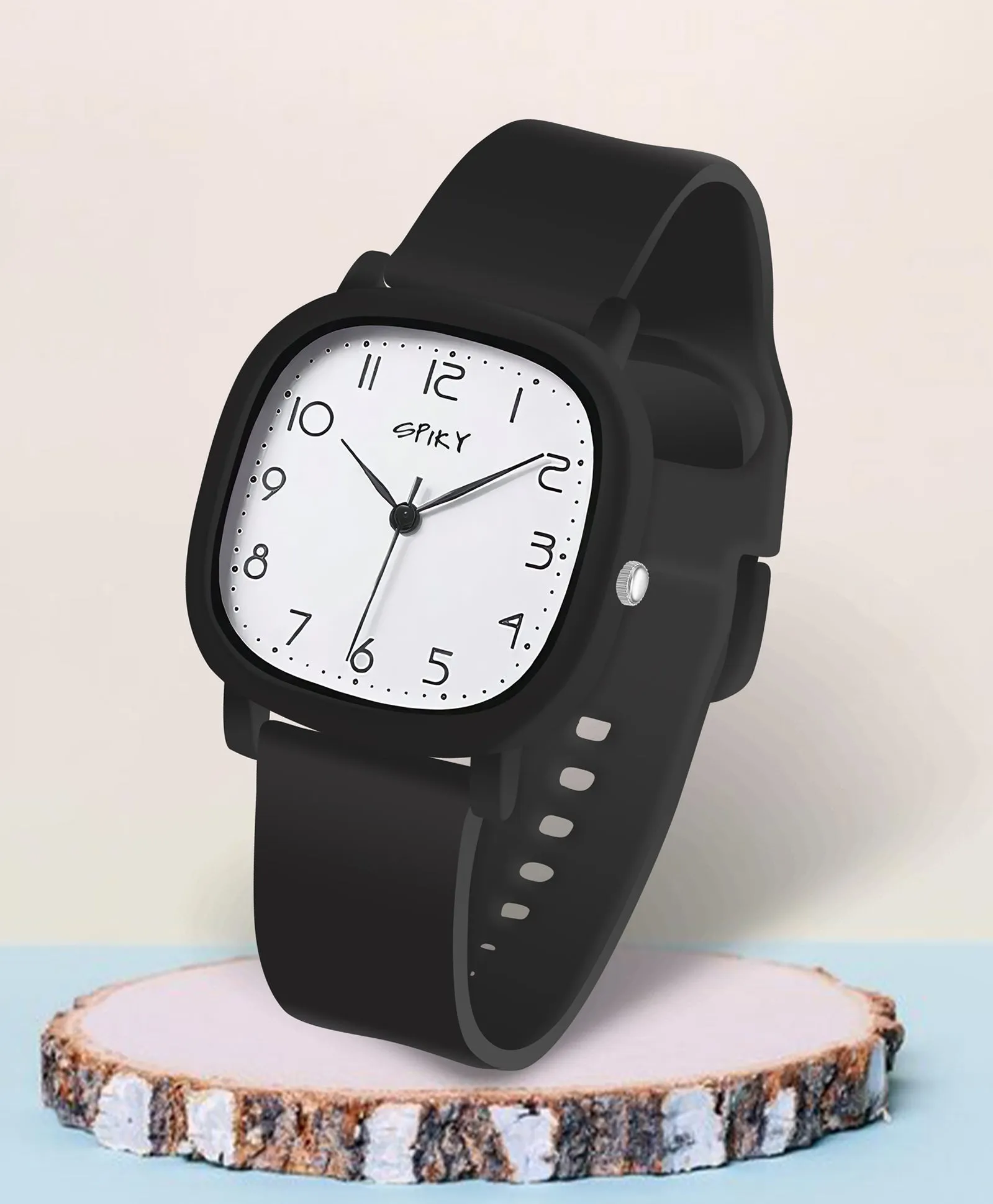 Spiky Eva19 Square Analog Watch for Kids - Purple