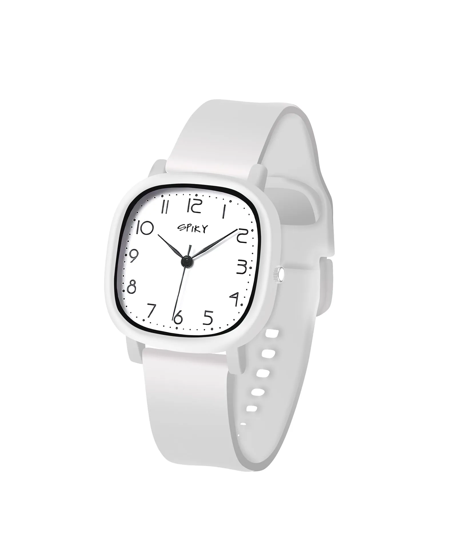 Spiky Eva19 Square Analog Watch for Kids - Red