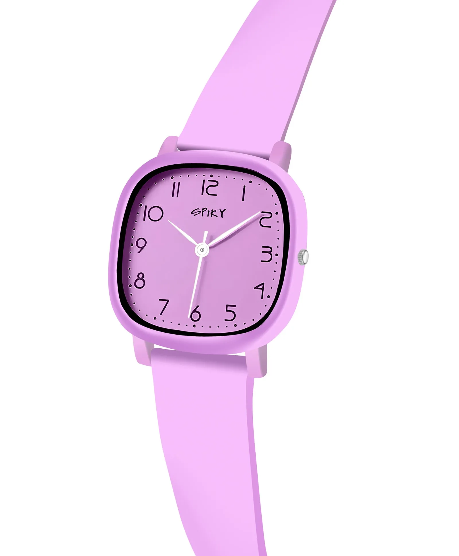 Spiky Eva19 Square Analog Watch for Kids - Red