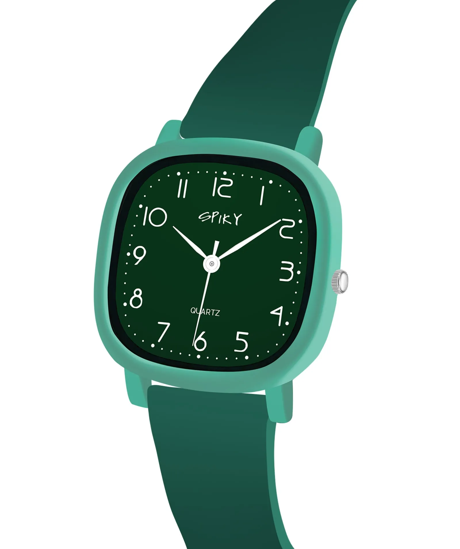 Spiky Eva19 Square Analog Watch for Kids - Red