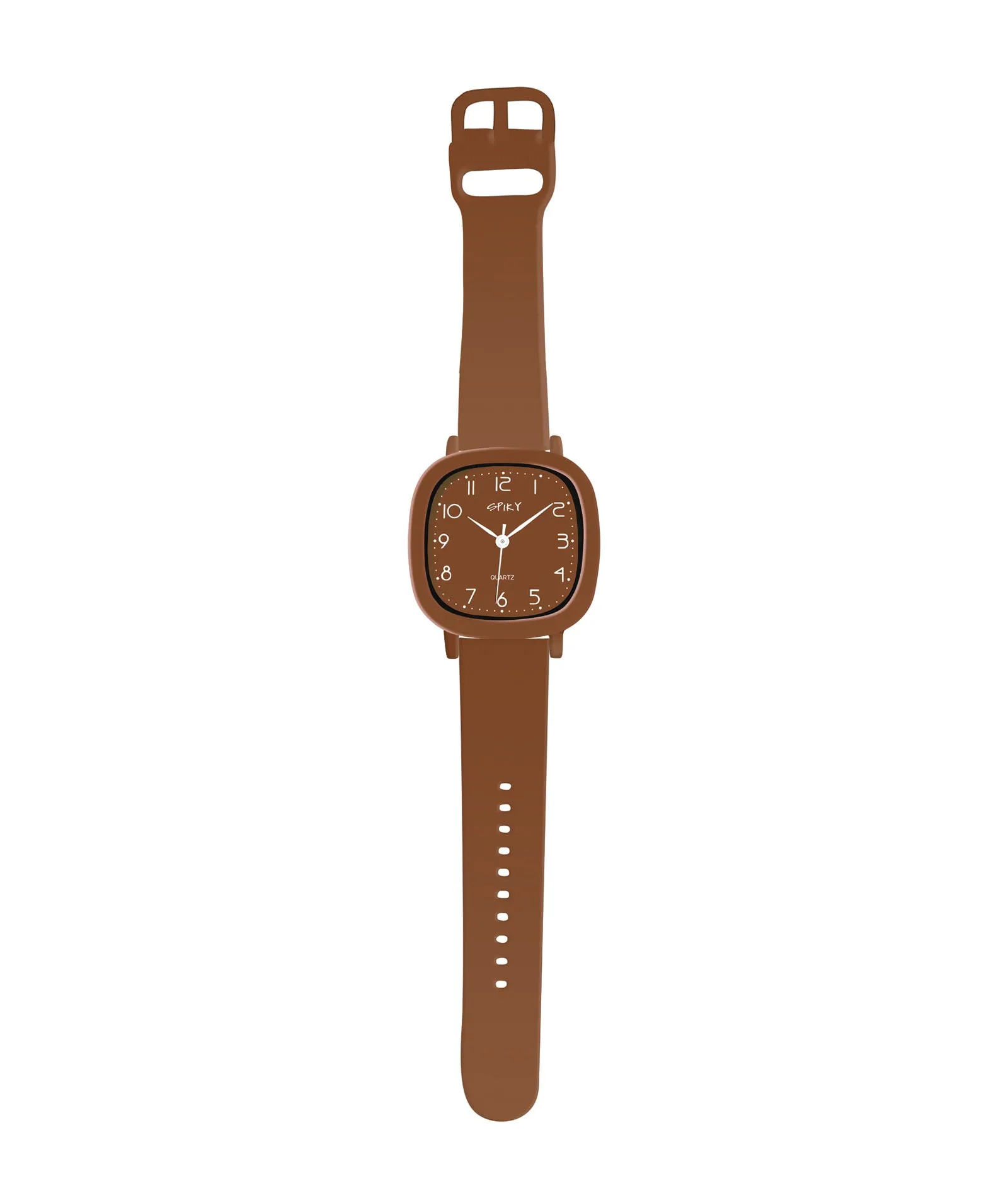 Spiky Eva19 Square Analog Watch for Kids - Red