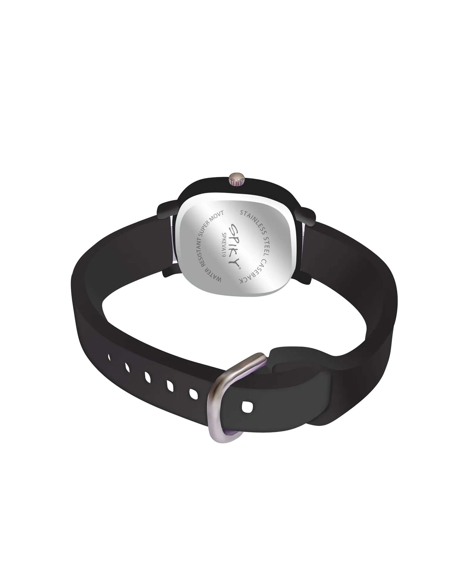 Spiky Eva19 Square Analog Watch for Kids - Red