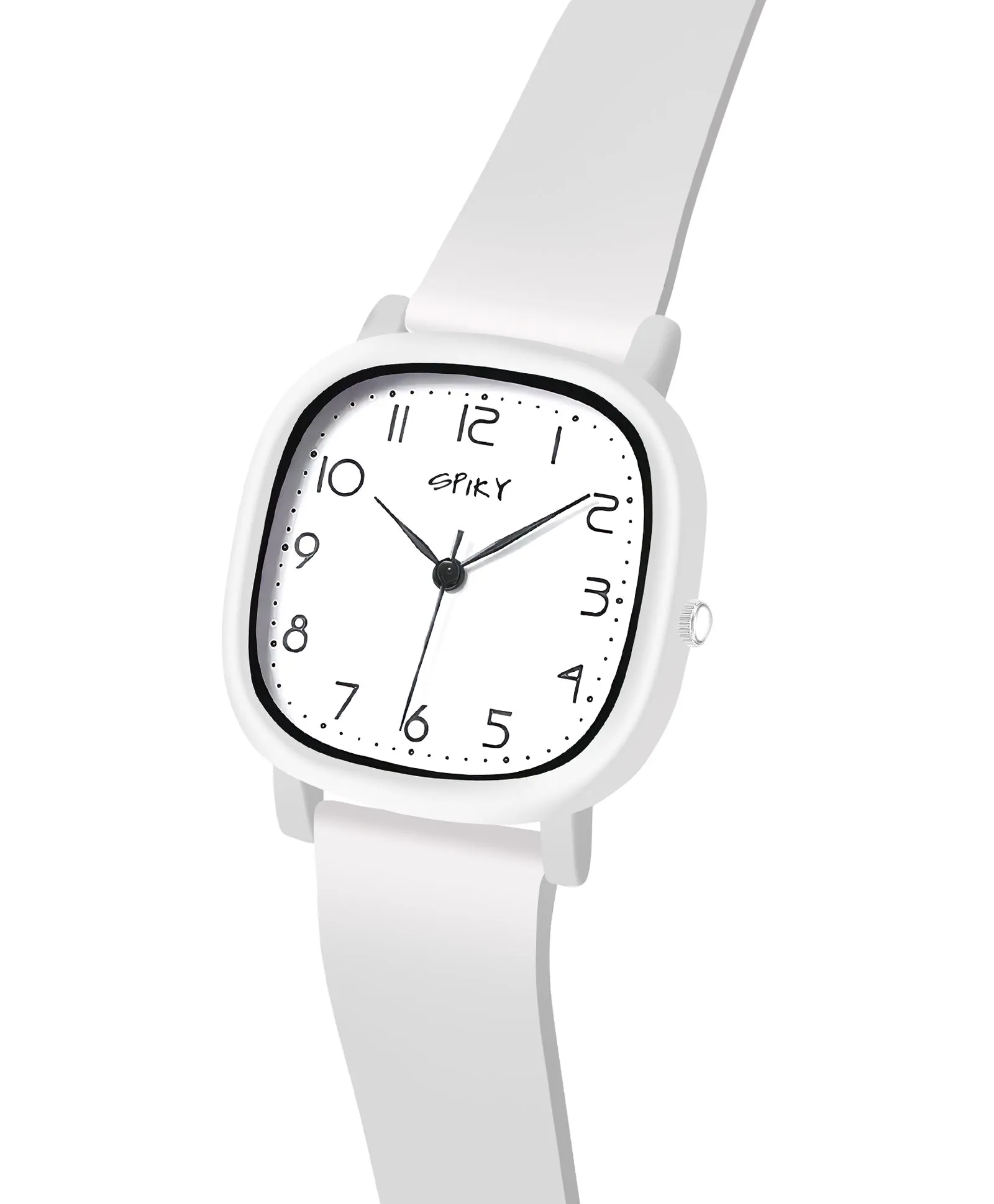Spiky Eva19 Square Analog Watch for Kids - Red