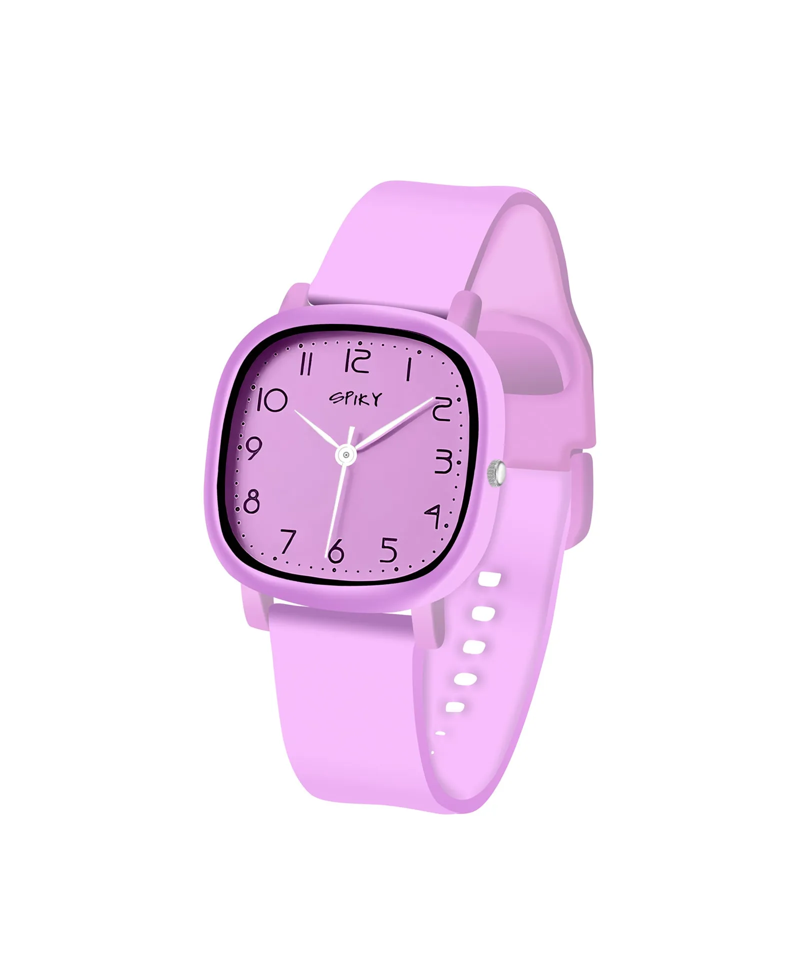 Spiky Eva19 Square Analog Watch for Kids - Red