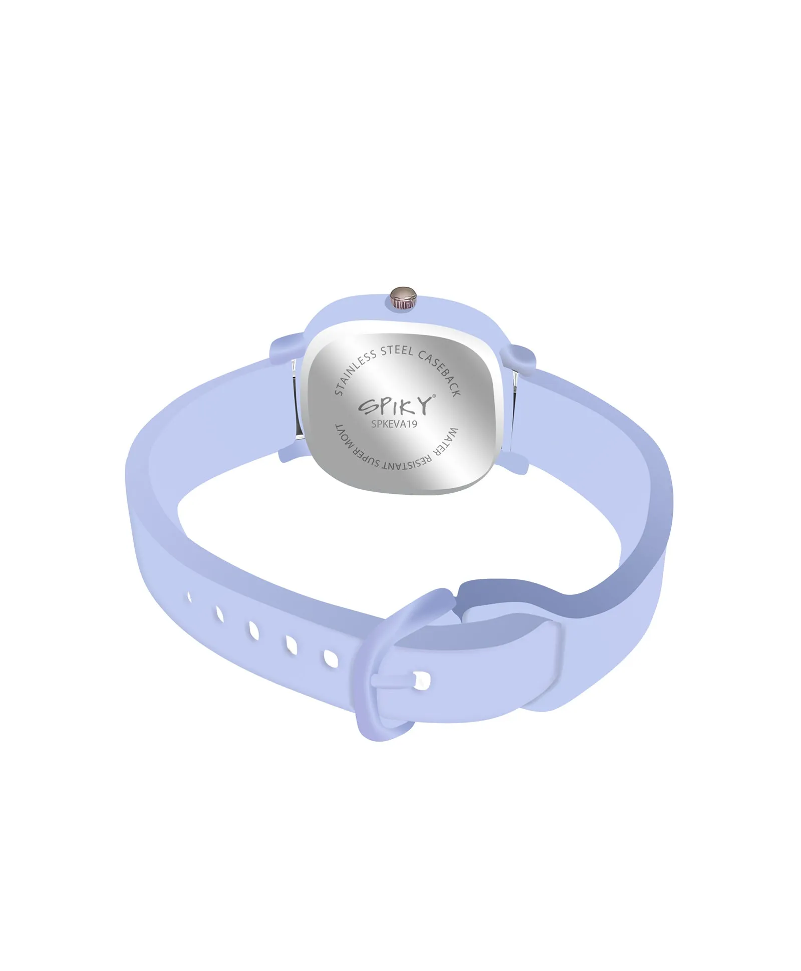 Spiky Eva19 Square Analog Watch for Kids - Red