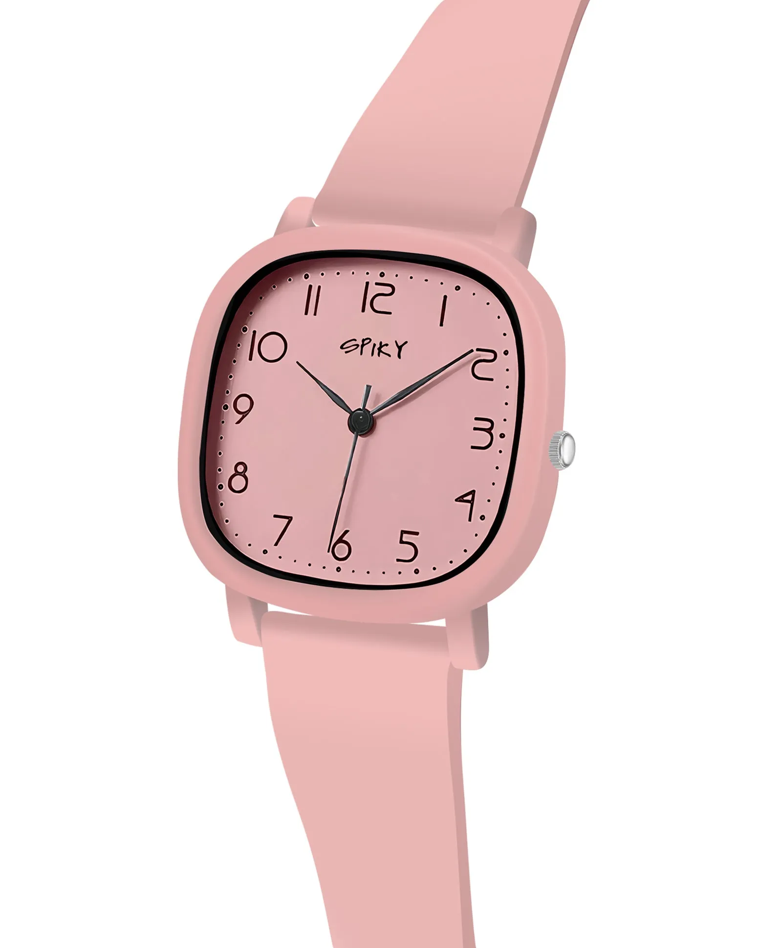 Spiky Eva19 Square Analog Watch for Kids - Red