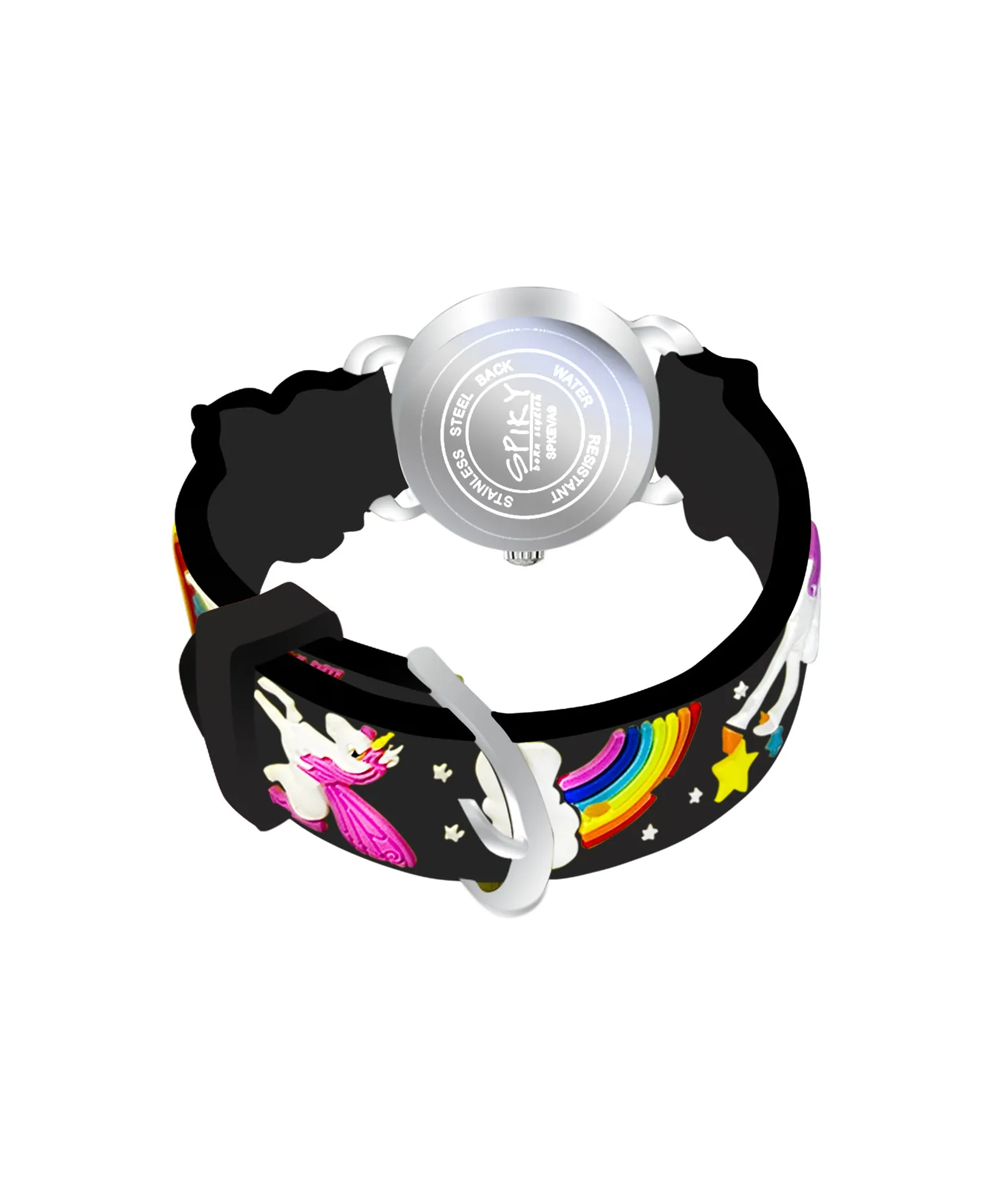 Spiky Round Unicorn Strap Analog Watch - Pink