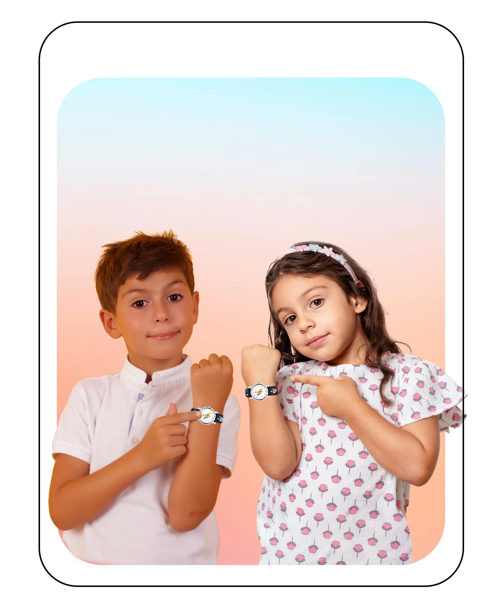 Spiky Round Unicorn Strap Analog Watch - Pink