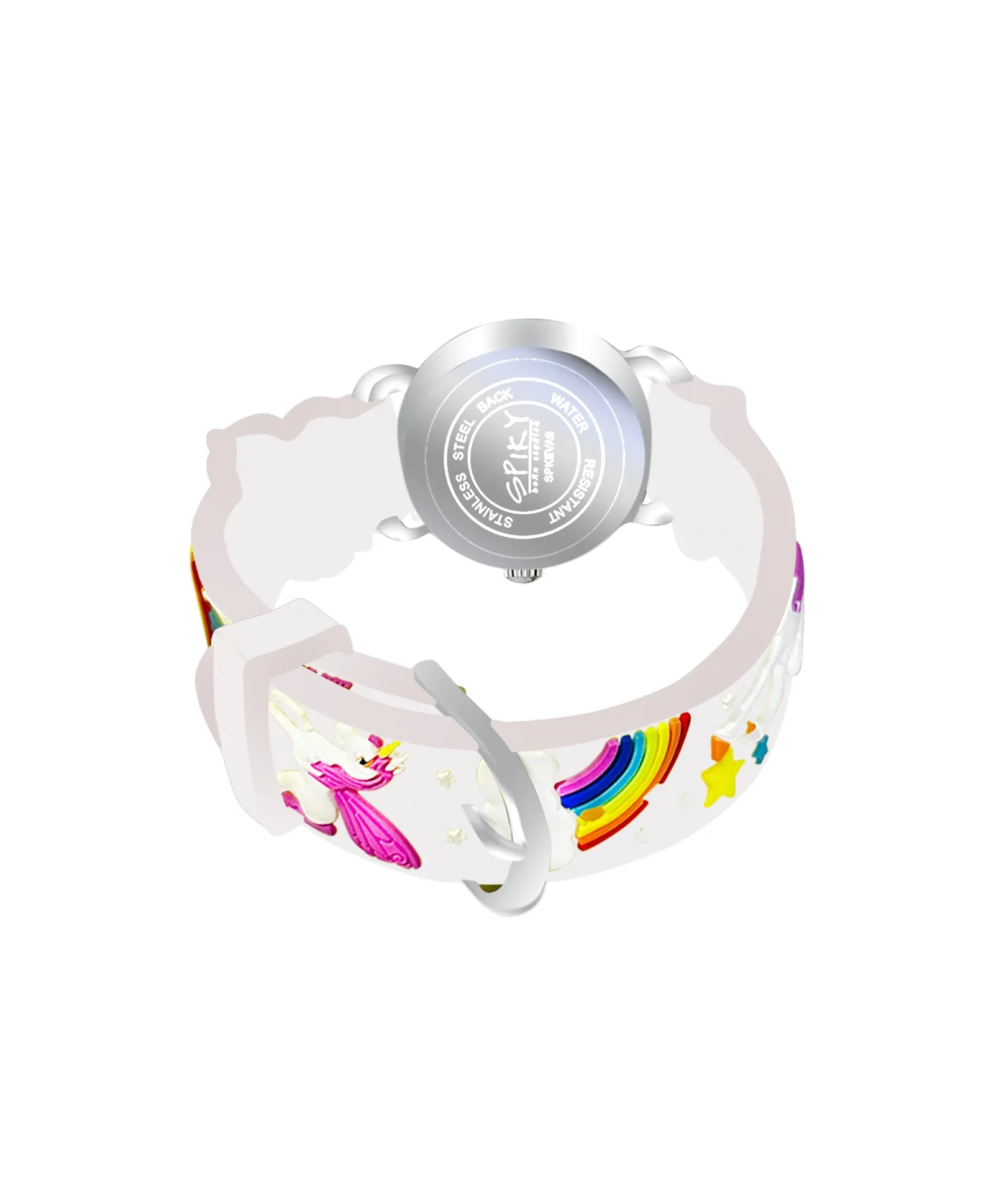 Spiky Round Unicorn Strap Analog Watch - Pink
