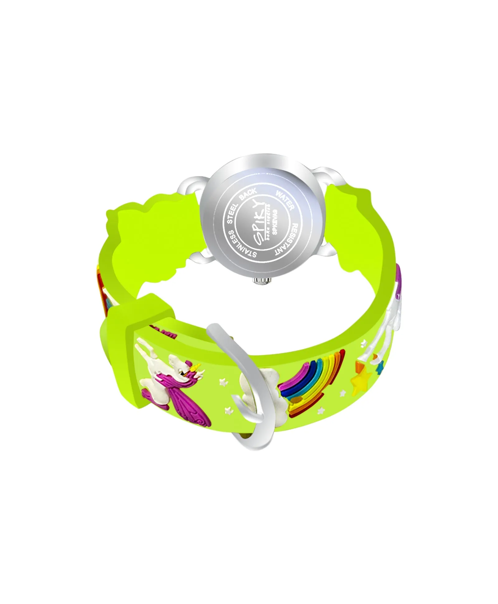 Spiky Round Unicorn Strap Analog Watch - Pink