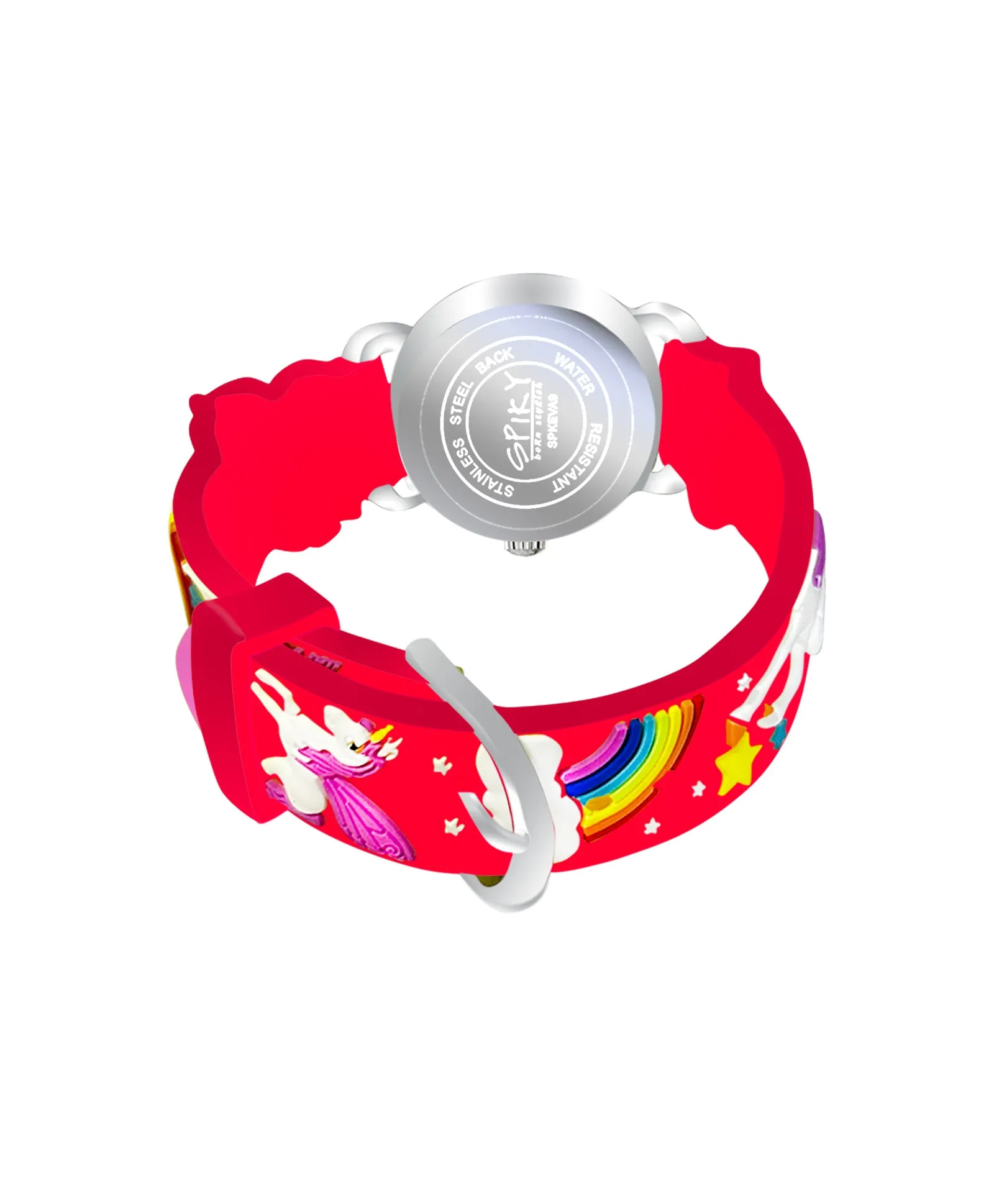 Spiky Round Unicorn Strap Analog Watch - Pink