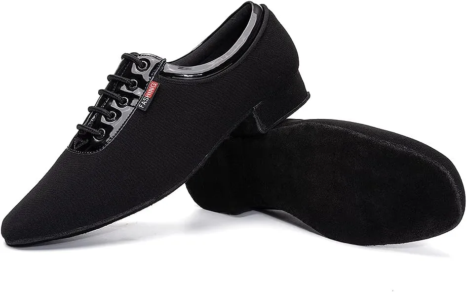 SWDZM Mens Latin Dance Shoes Breathable Ballroom Salsa Modern Tango Practice Dance Shoes