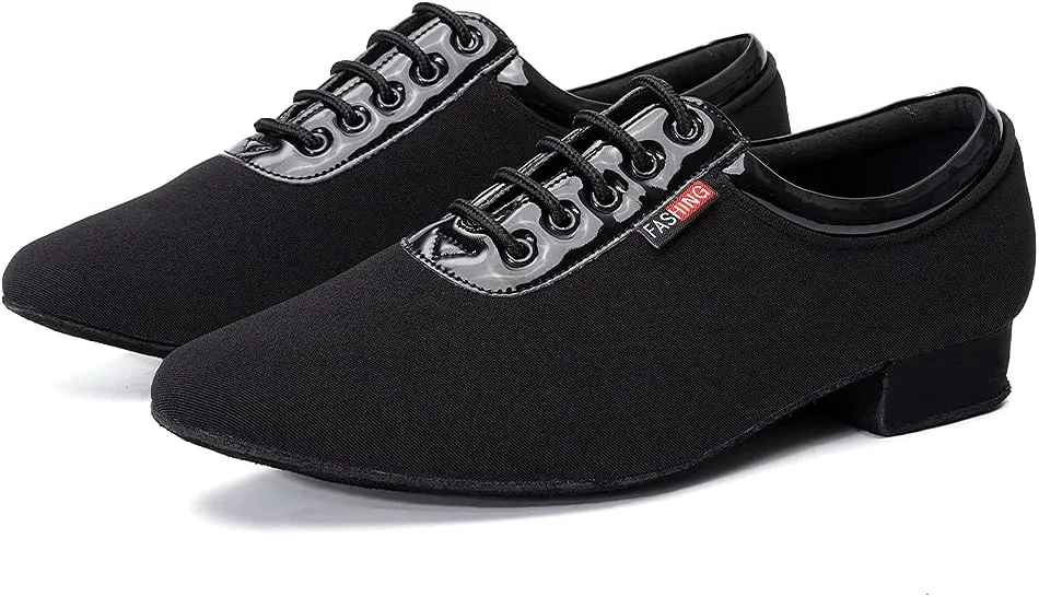 SWDZM Mens Latin Dance Shoes Breathable Ballroom Salsa Modern Tango Practice Dance Shoes