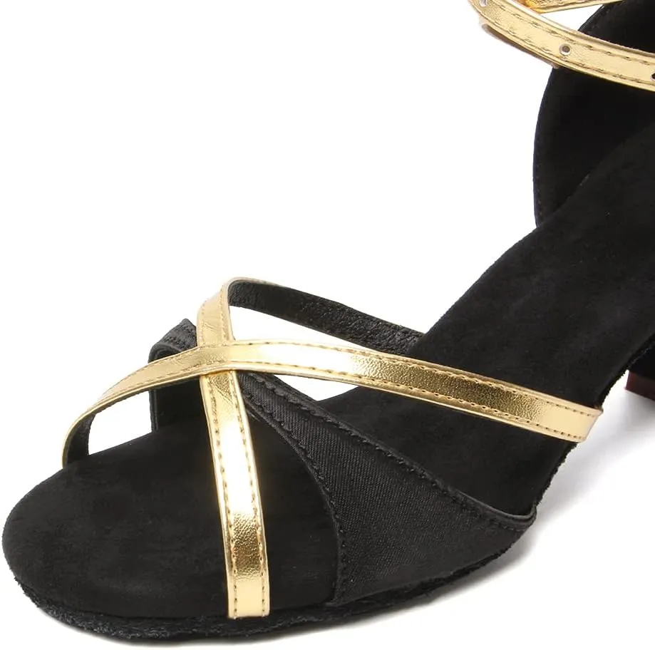 SWDZM Women's Ballroom Dance Shoes Comfortable Latin Salsa Professional Practice Dancing Shoes