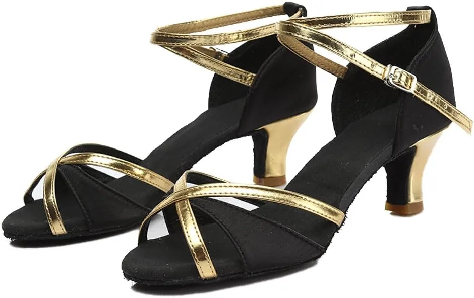 SWDZM Women's Ballroom Dance Shoes Comfortable Latin Salsa Professional Practice Dancing Shoes