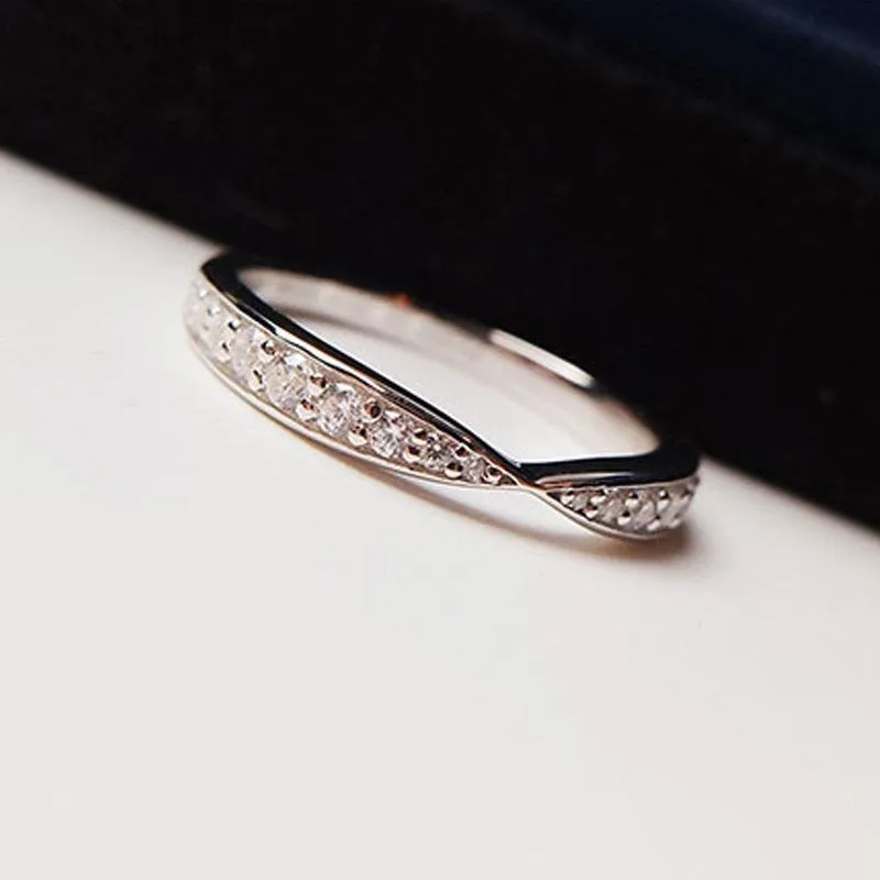 Tapered Stacking Band with Accents