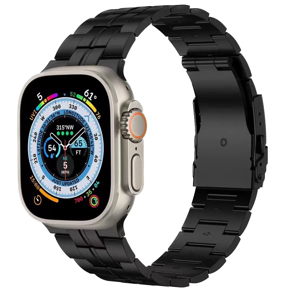 Titanium Apple watch Ultra watch band 49mm by reliablebands
