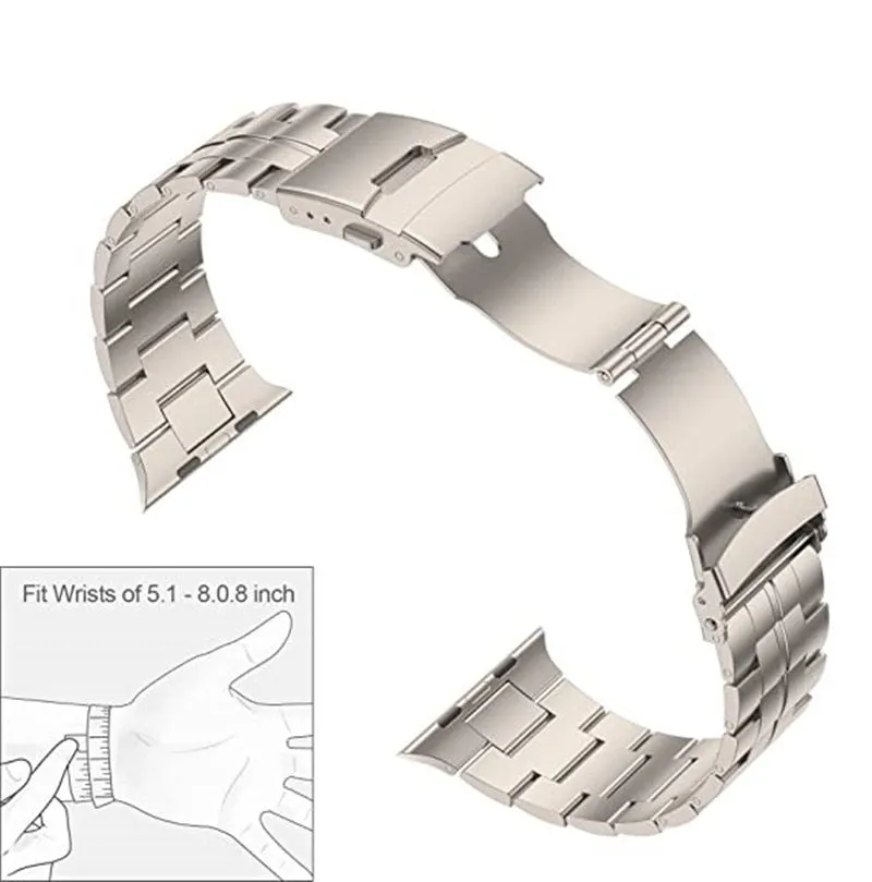 Titanium Apple watch Ultra watch band 49mm by reliablebands