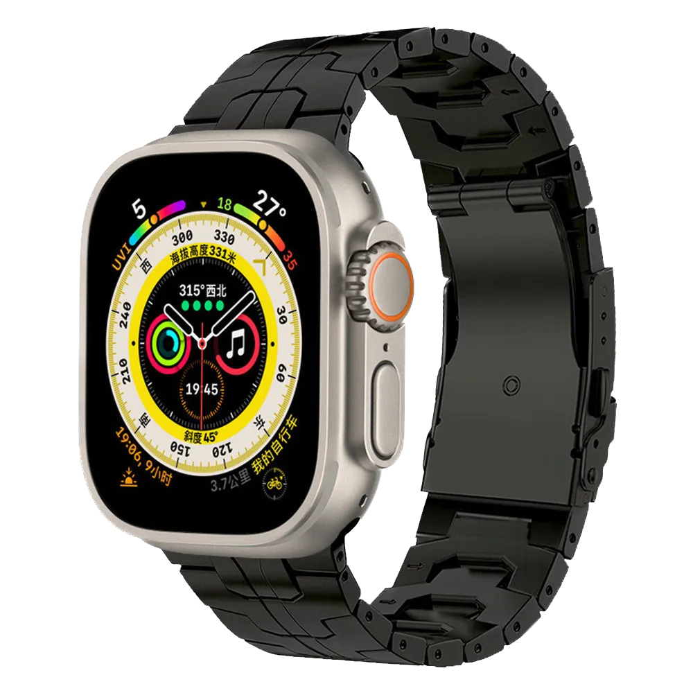 Titanium Apple watch Ultra watch band 49mm by reliablebands