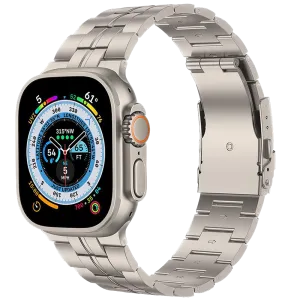 Titanium Apple watch Ultra watch band 49mm by reliablebands