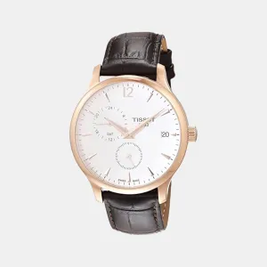 Tradition Men Chronograph Leather Watch T0636393603700