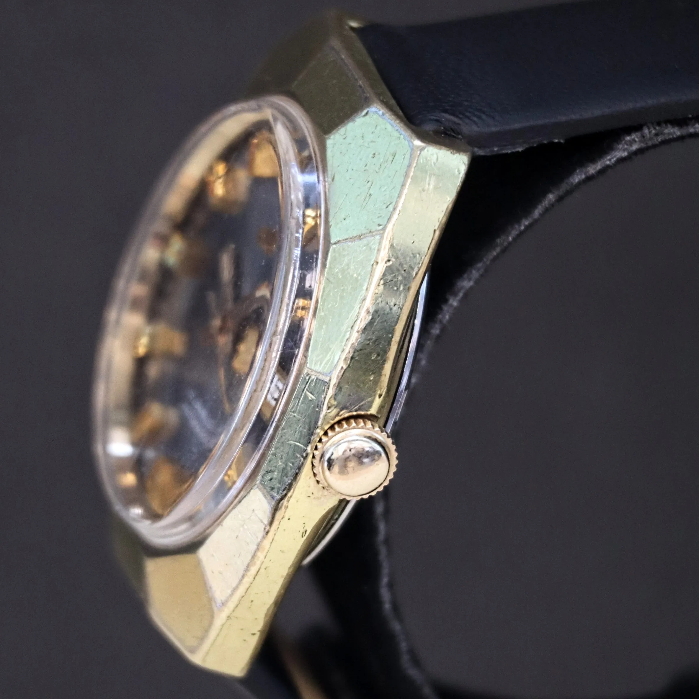 Vintage ELGIN 17 Jewels Automatic Watch Cal. FHF 909 Day/Date Incabloc Swiss Made Wristwatch