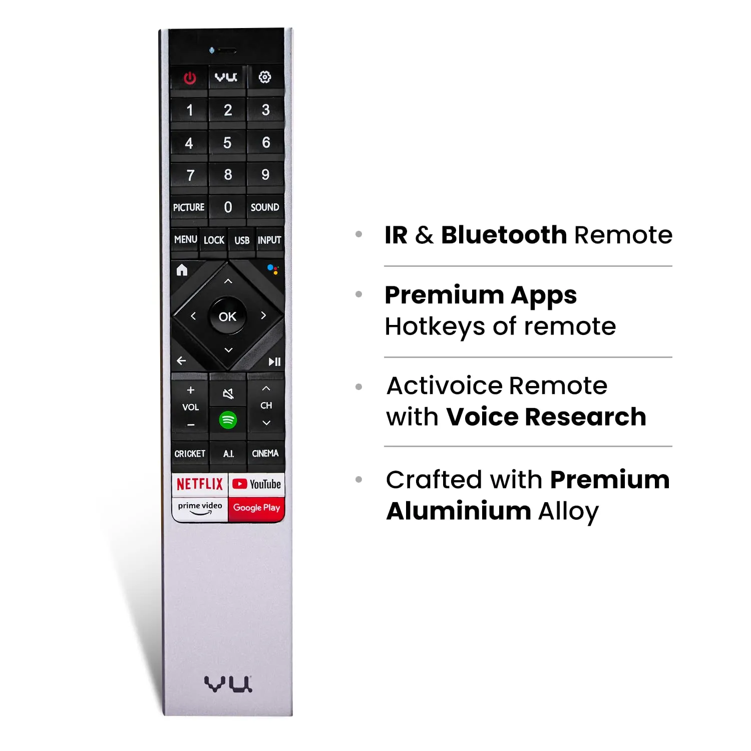 Vu 65 inches The Masterpiece Glo Series 4K Ultra HD Smart Android QLED TV 65QMP With 3 Yrs Warranty