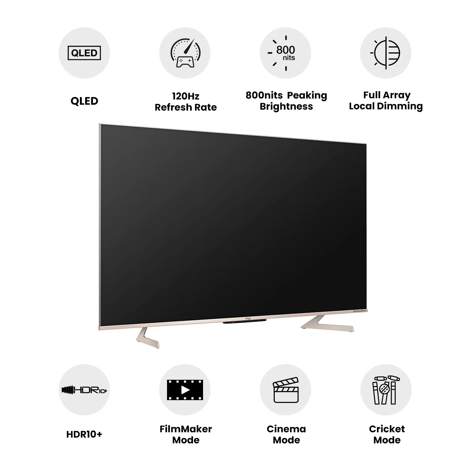 Vu 65 inches The Masterpiece Glo Series 4K Ultra HD Smart Android QLED TV 65QMP With 3 Yrs Warranty