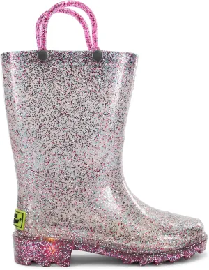 Western Chief Kids Light Up Waterproof Rainboots with Handles for Easy On & Off