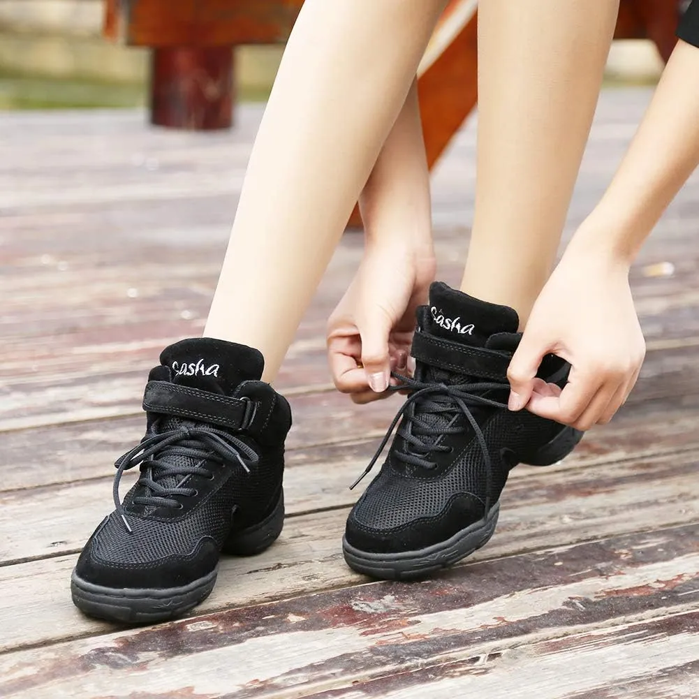 Women's Breathable Dance Sneakers Split Sole Modern Jazz Fittness Dance Boots,Model B53