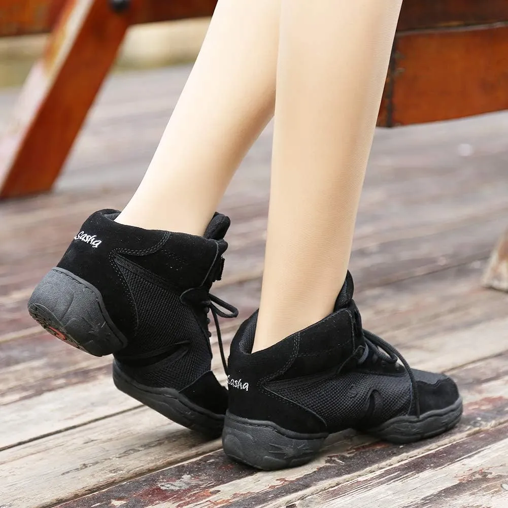Women's Breathable Dance Sneakers Split Sole Modern Jazz Fittness Dance Boots,Model B53