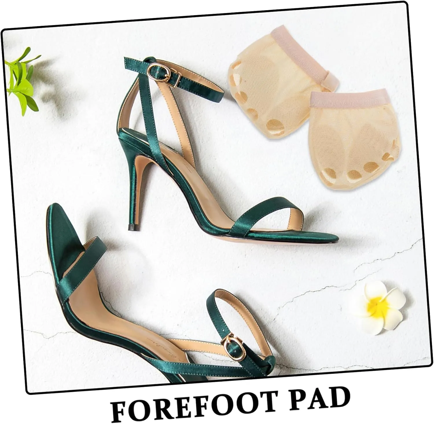 YARNOW Dancing Shoes Half Sole Ballet Foot Thong Ballet Dance Toe Pad Paws Five Grip Socks Belly Dancing Foot